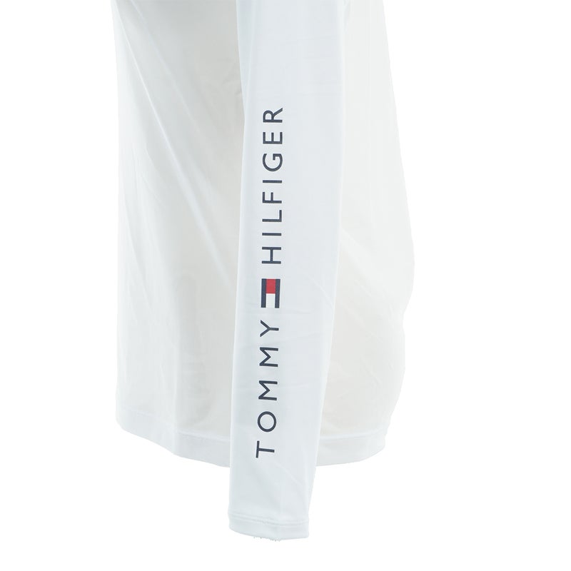 【吉田優利プロ着用（衿高6cm）】[トミー ヒルフィガー ゴルフ] TOMMY HILFIGER GOLF レディース モックネック メッシュインナーシャツ　THLA687　ホワイト　詳細3