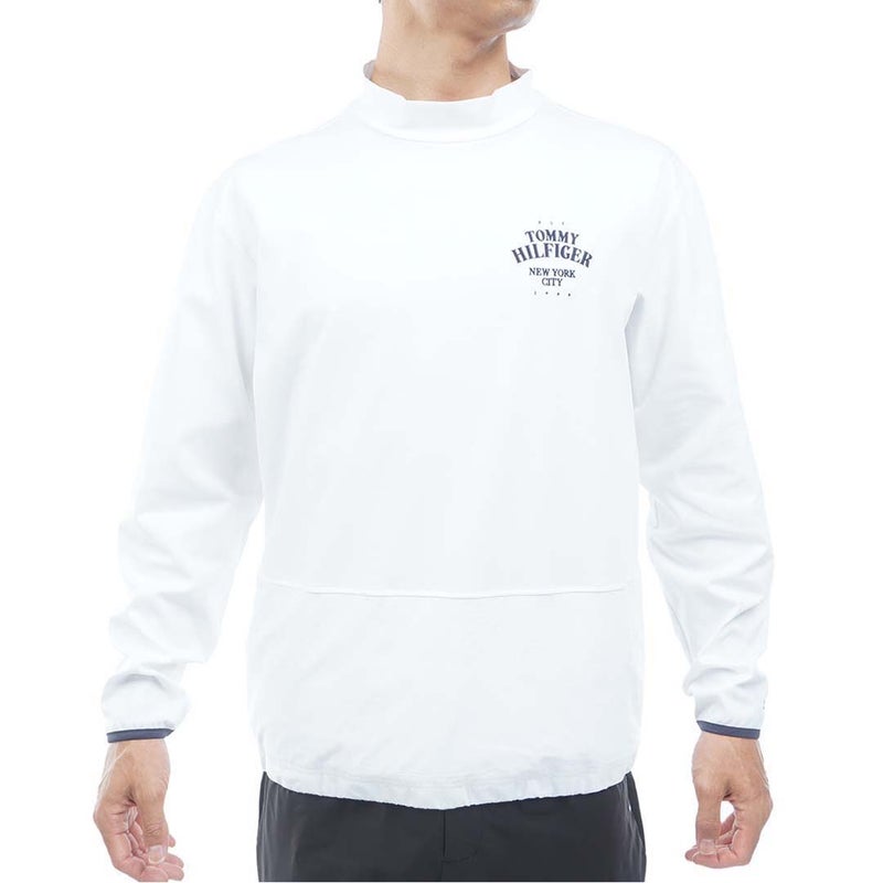 [トミー ヒルフィガー ゴルフ]TOMMY HILFIGER GOLF　メンズ 防風 ハイネック スウェット　ホワイト　THLA686　詳細