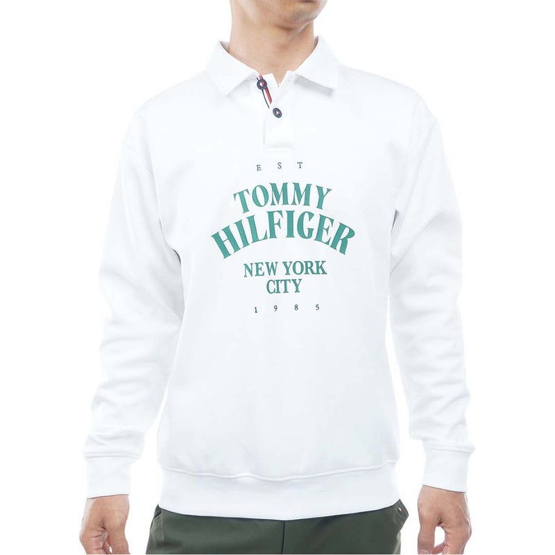  [トミー ヒルフィガー ゴルフ]TOMMY HILFIGER GOLF メンズ スクラムテック 長袖シャツ THMA653 ホワイト　詳細