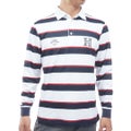 [トミー ヒルフィガー ゴルフ] TOMMY HILFIGER GOLF メンズ ワッフル 袖口リブ 長袖台衿付きシャツ　THMA654　トリコロール　詳細