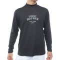 [トミー ヒルフィガー ゴルフ] TOMMY HILFIGER GOLF メンズ ワッフル 長袖モックシャツ　THMA655　ブラック　詳細