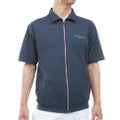 [トミー ヒルフィガー ゴルフ]TOMMY HILFIGER GOLF　メンズ 防風 半袖スウェット ジャケット　ネイビー　THMA657　詳細