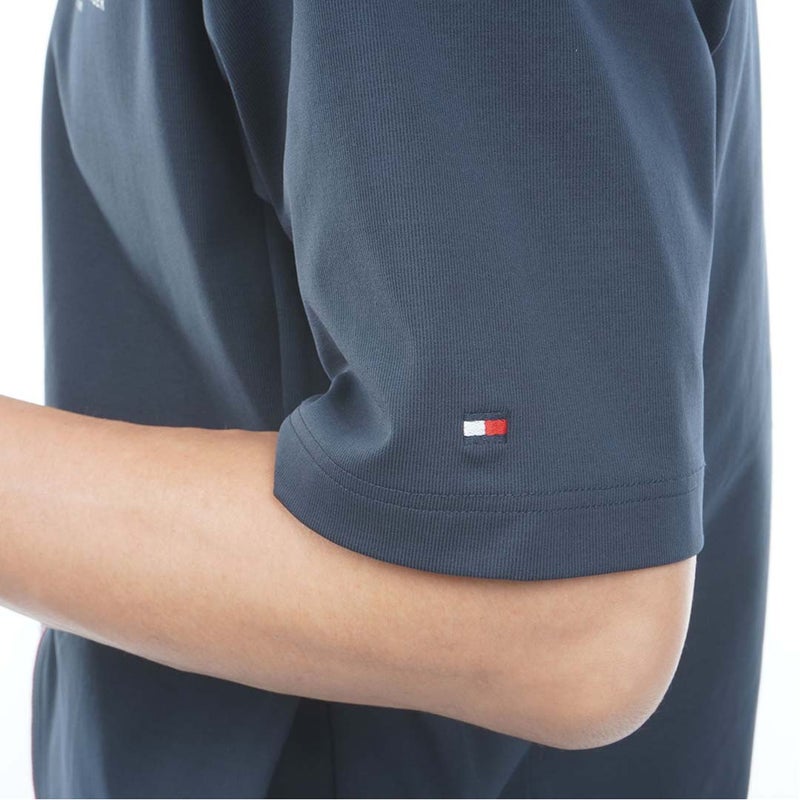 [トミー ヒルフィガー ゴルフ]TOMMY HILFIGER GOLF　メンズ 防風 半袖スウェット ジャケット　ネイビー　THMA657　詳細6