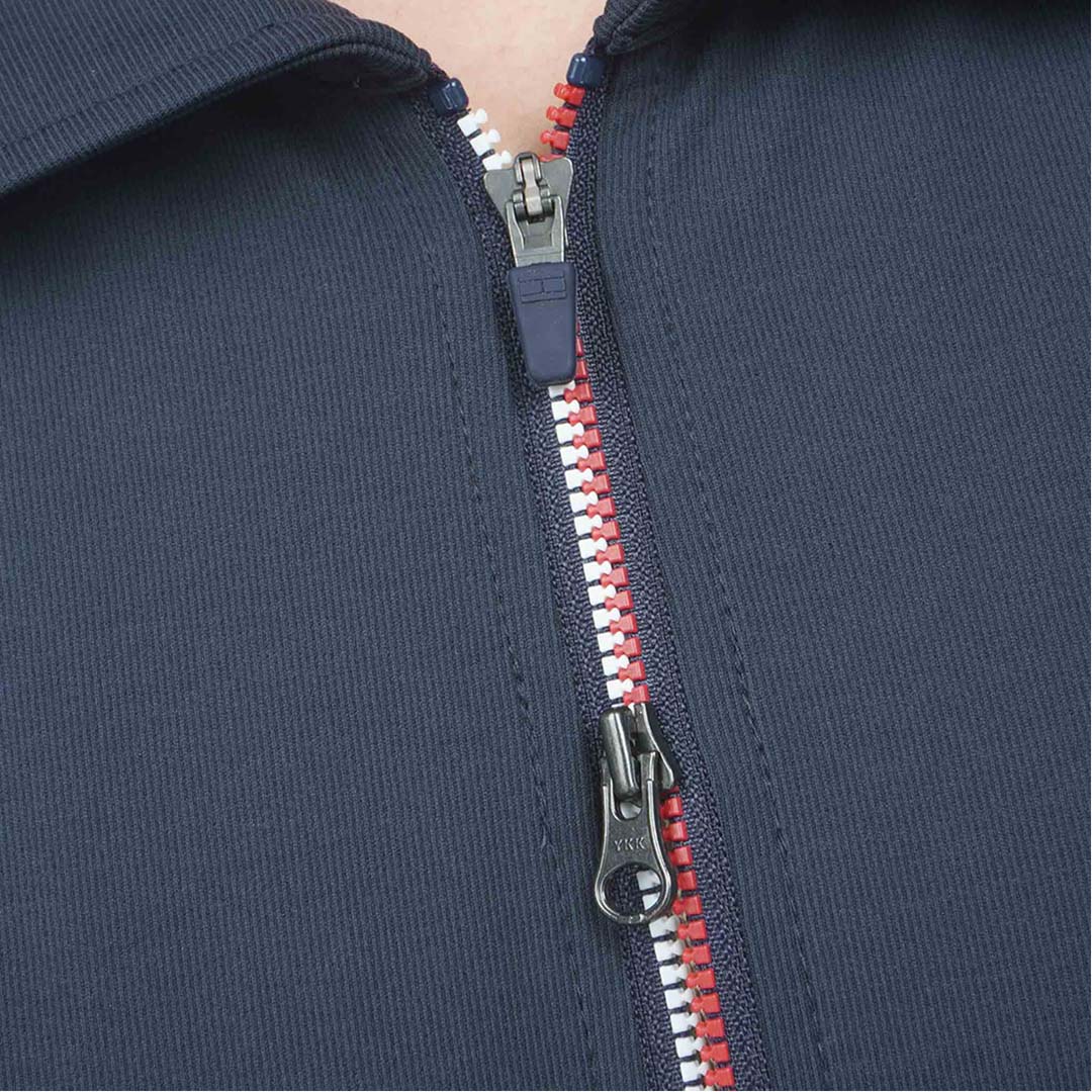 [トミー ヒルフィガー ゴルフ]TOMMY HILFIGER GOLF　メンズ 防風 半袖スウェット ジャケット　ネイビー　THMA657　詳細8