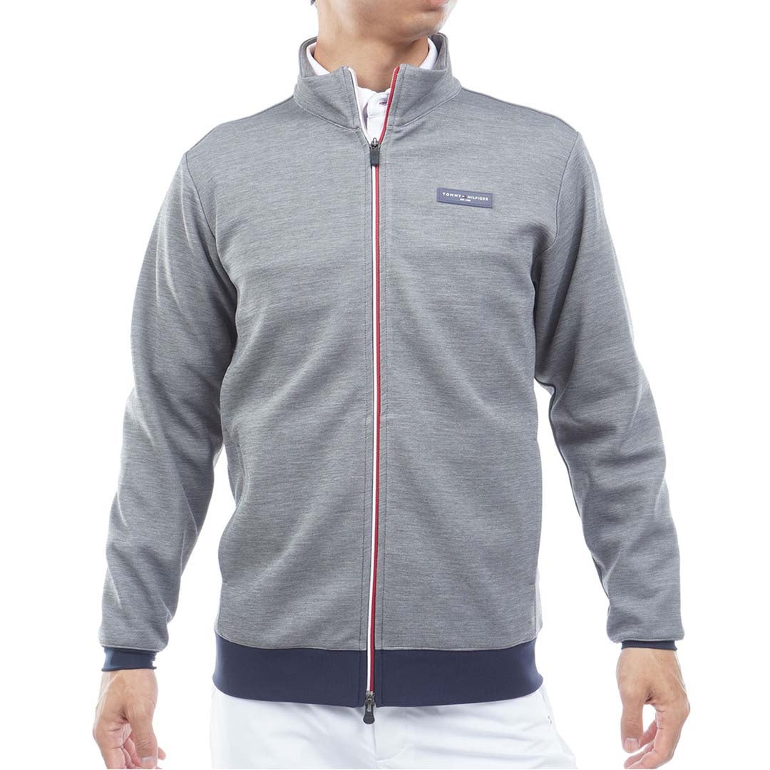  [トミー ヒルフィガー ゴルフ]TOMMY HILFIGER GOLF メンズ スクラムテック スウェットジャケット THMA658 グレー　詳細