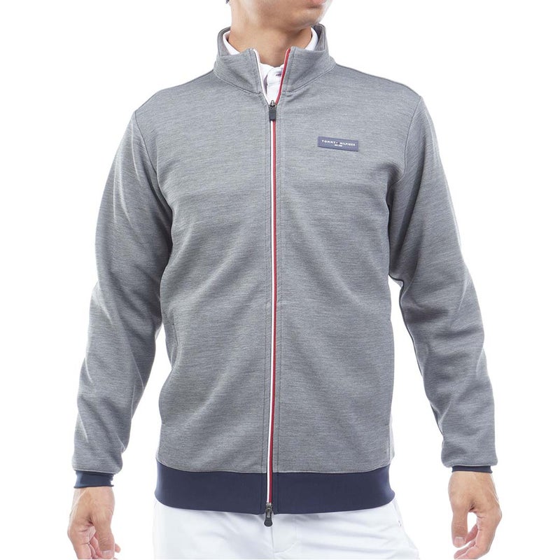  [トミー ヒルフィガー ゴルフ]TOMMY HILFIGER GOLF メンズ スクラムテック スウェットジャケット THMA658 グレー　詳細