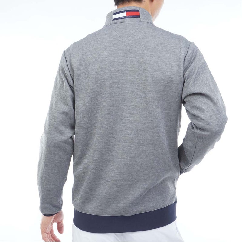  [トミー ヒルフィガー ゴルフ]TOMMY HILFIGER GOLF メンズ スクラムテック スウェットジャケット THMA658 グレー　詳細2