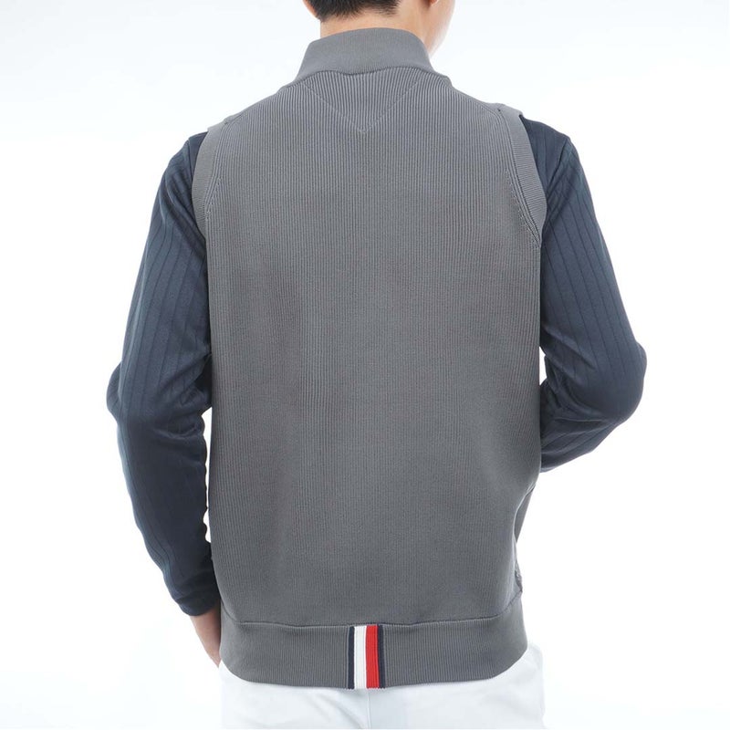 [トミー ヒルフィガー ゴルフ]　TOMMY HILFIGER GOLF　メンズ 撥水 ニットベスト　THMA659　グレー　詳細3