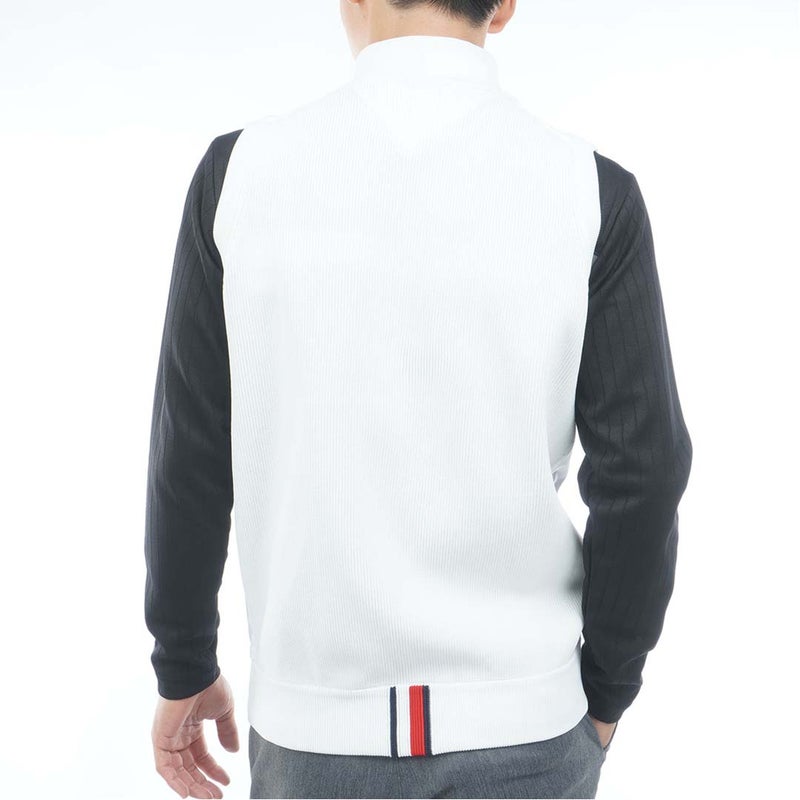 [トミー ヒルフィガー ゴルフ]　TOMMY HILFIGER GOLF　メンズ 撥水 ニットベスト　THMA659　オフホワイト　詳細2