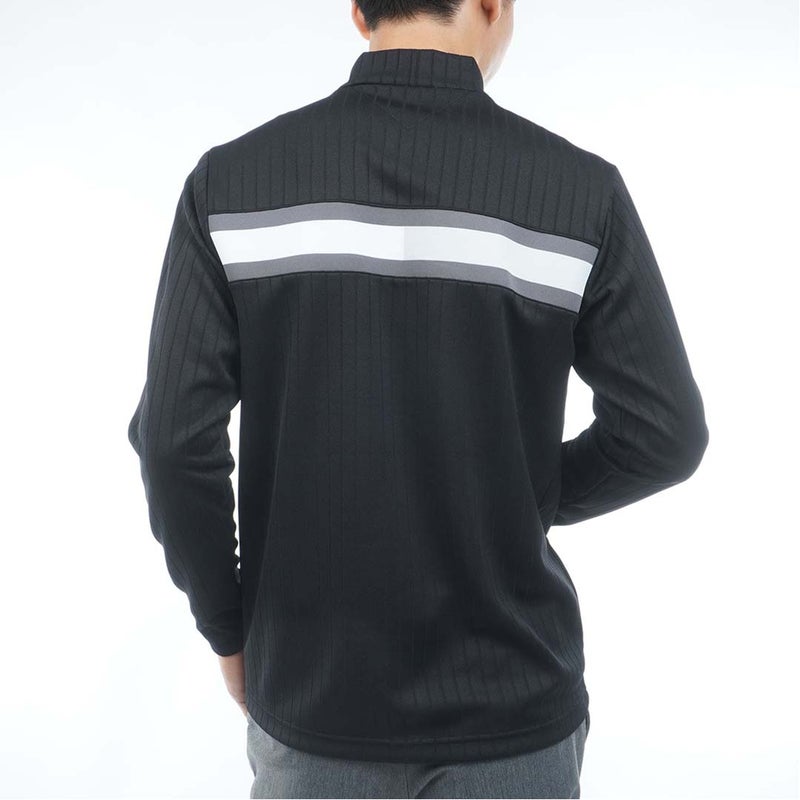 [トミー ヒルフィガー ゴルフ]　TOMMY HILFIGER GOLF　メンズ 針抜きジャガード フラッグモックシャツ　THMA661　ホワイト　詳細6
