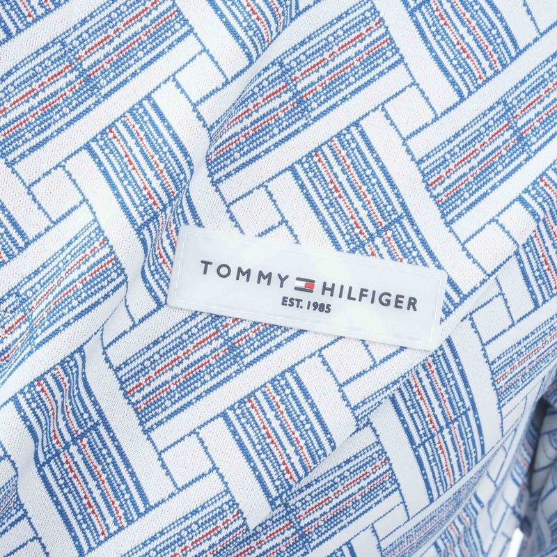 [トミー ヒルフィガー ゴルフ] TOMMY HILFIGER GOLF メンズ 3色ジャガード 長袖台衿付きシャツ　THMA662　ホワイト　詳細7