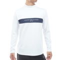 [トミー ヒルフィガー ゴルフ] TOMMY HILFIGER GOLF メンズ ベア天 長袖モックシャツ　THMA664　ホワイト　詳細