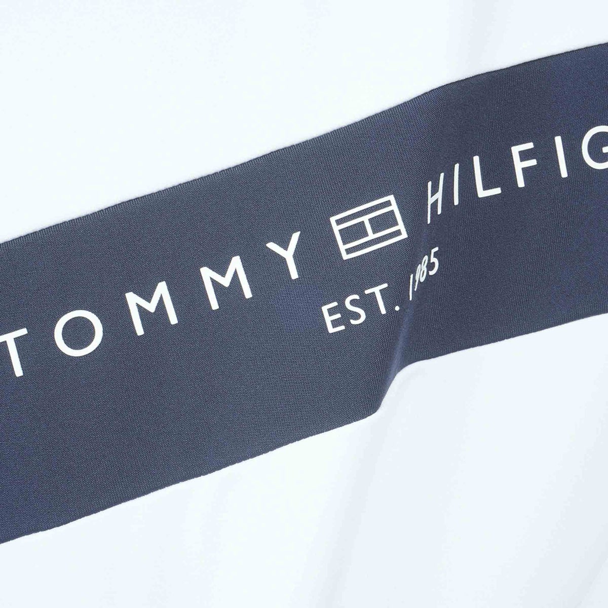 [トミー ヒルフィガー ゴルフ] TOMMY HILFIGER GOLF メンズ ベア天 長袖モックシャツ　THMA664　ホワイト　詳細6
