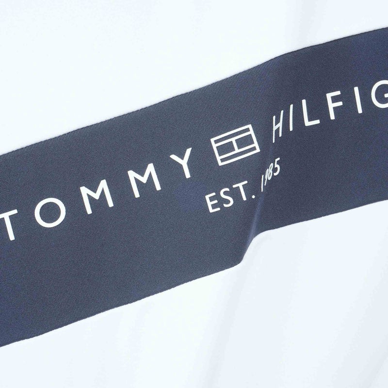 [トミー ヒルフィガー ゴルフ] TOMMY HILFIGER GOLF メンズ ベア天 長袖モックシャツ　THMA664　ホワイト　詳細6