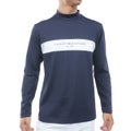 [トミー ヒルフィガー ゴルフ] TOMMY HILFIGER GOLF メンズ ベア天 長袖モックシャツ　THMA664　ホワイト　詳細[トミー ヒルフィガー ゴルフ] TOMMY HILFIGER GOLF メンズ ベア天 長袖モックシャツ　THMA664　ネイビー　詳細