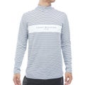 [トミー ヒルフィガー ゴルフ] TOMMY HILFIGER GOLF メンズ ベア天 長袖モックシャツ　THMA664　ホワイト　詳細[トミー ヒルフィガー ゴルフ] TOMMY HILFIGER GOLF メンズ ベア天 長袖モックシャツ　THMA664　マルチ　詳細
