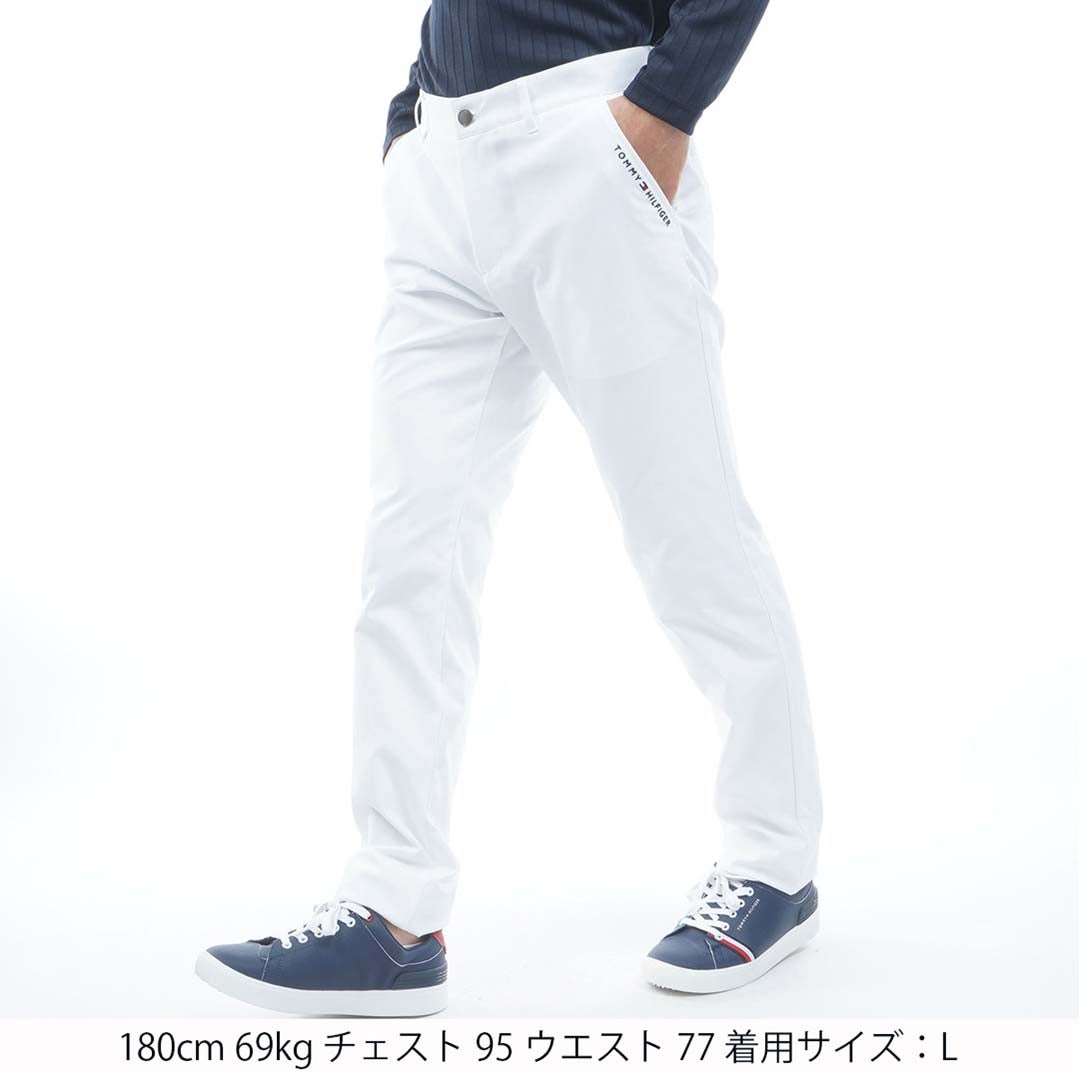 [トミー ヒルフィガー ゴルフ]　TOMMY HILFIGER GOLF　メンズ ベ-シック テーパードパンツ　THMA665　ホワイト　詳細1