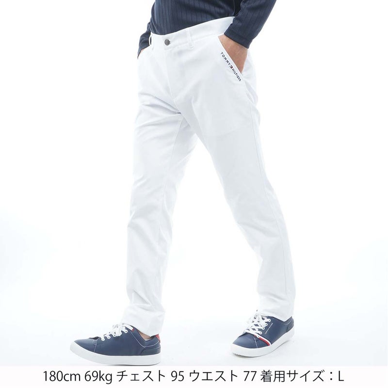 [トミー ヒルフィガー ゴルフ]　TOMMY HILFIGER GOLF　メンズ ベ-シック テーパードパンツ　THMA665　ホワイト　詳細1