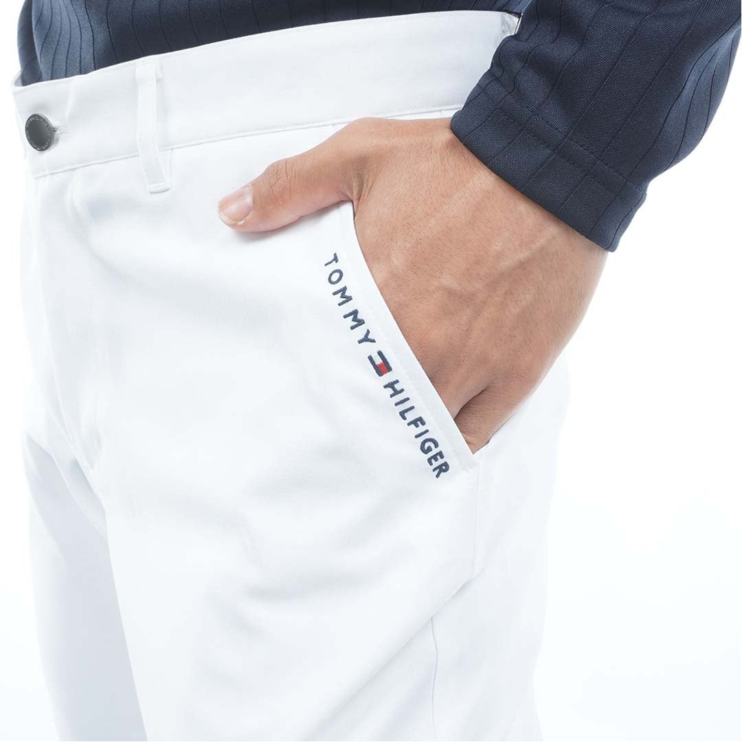 [トミー ヒルフィガー ゴルフ]　TOMMY HILFIGER GOLF　メンズ ベ-シック テーパードパンツ　THMA665　ホワイト　詳細5