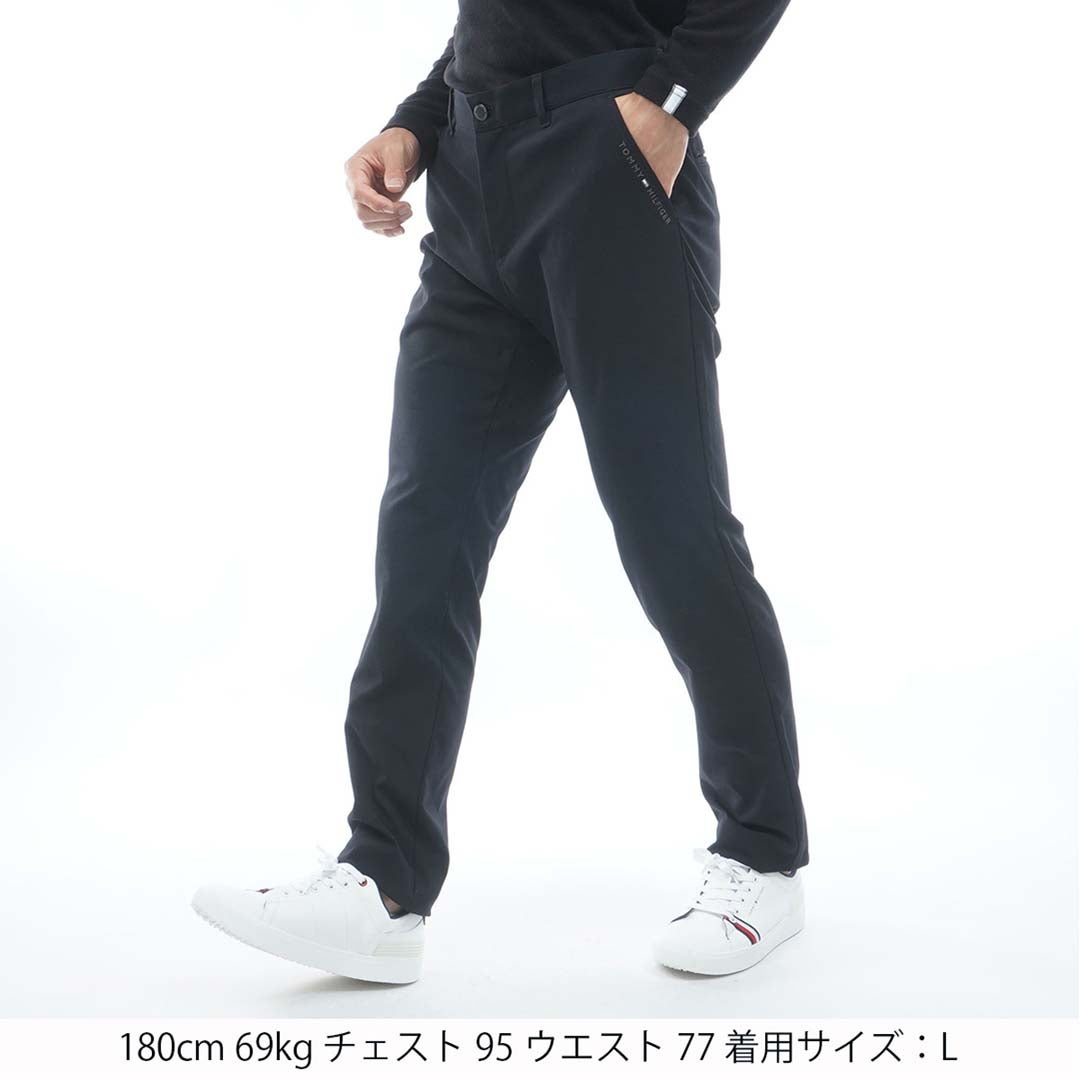 [トミー ヒルフィガー ゴルフ]　TOMMY HILFIGER GOLF　メンズ ベ-シック テーパードパンツ　THMA665　ブラック　詳細1