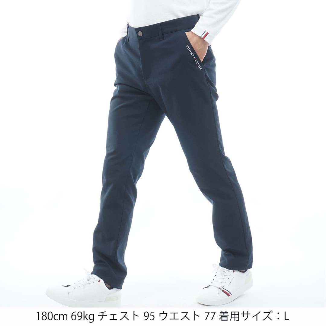 [トミー ヒルフィガー ゴルフ]　TOMMY HILFIGER GOLF　メンズ ベ-シック テーパードパンツ　THMA665　ネイビー　詳細1