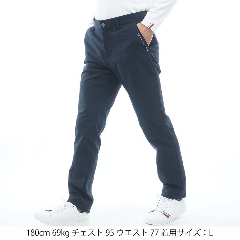[トミー ヒルフィガー ゴルフ]　TOMMY HILFIGER GOLF　メンズ ベ-シック テーパードパンツ　THMA665　ネイビー　詳細1