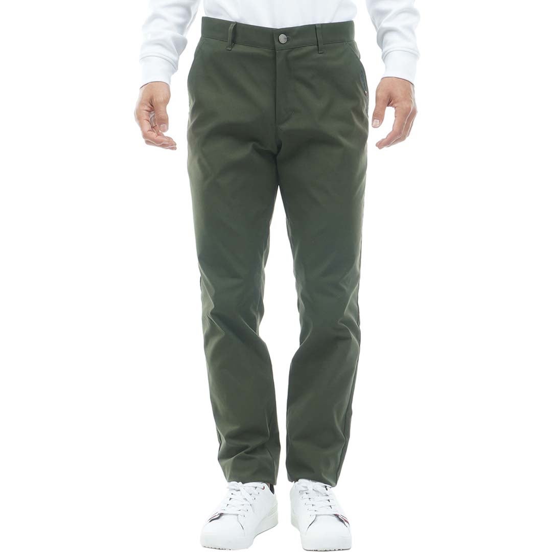 [トミー ヒルフィガー ゴルフ]　TOMMY HILFIGER GOLF　メンズ ベ-シック テーパードパンツ　THMA665　オリーブ　詳細