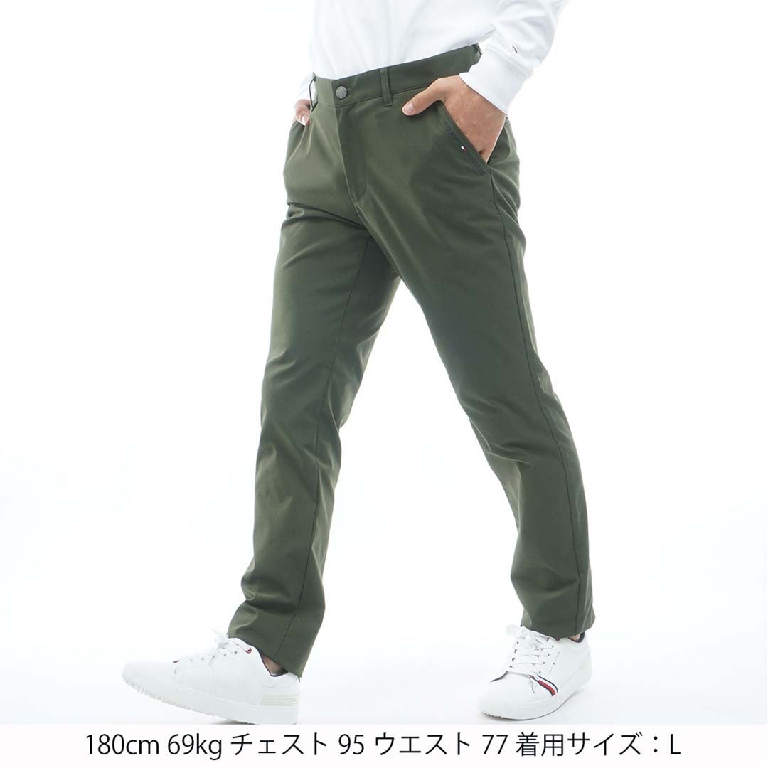 [トミー ヒルフィガー ゴルフ]　TOMMY HILFIGER GOLF　メンズ ベ-シック テーパードパンツ　THMA665　オリーブ　詳細1