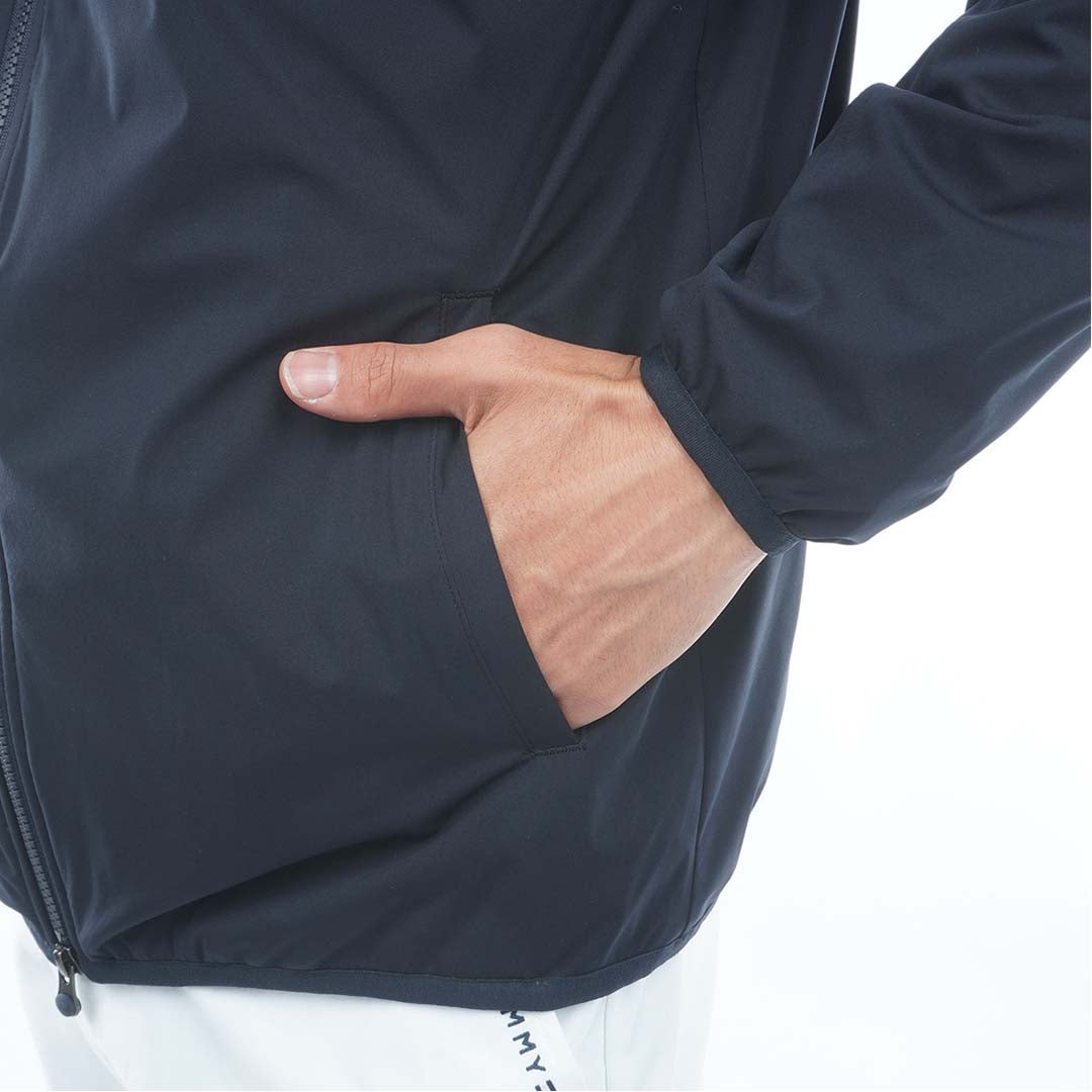 [トミー ヒルフィガー ゴルフ]　TOMMY HILFIGER GOLF　メンズ フラッグ ウインドジャケット　THMA666　ネイビー　詳細5