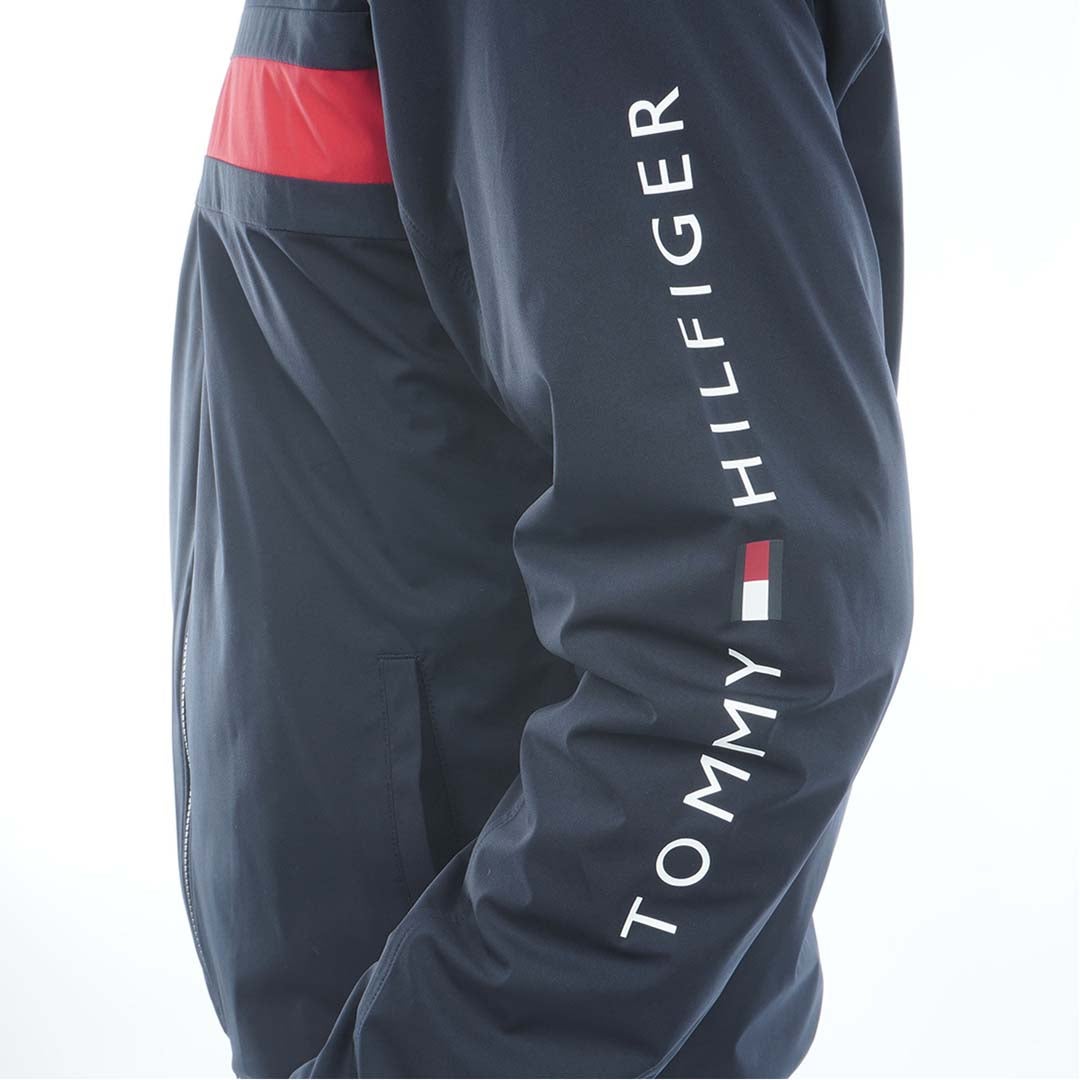 [トミー ヒルフィガー ゴルフ]　TOMMY HILFIGER GOLF　メンズ フラッグ ウインドジャケット　THMA666　ネイビー　詳細6