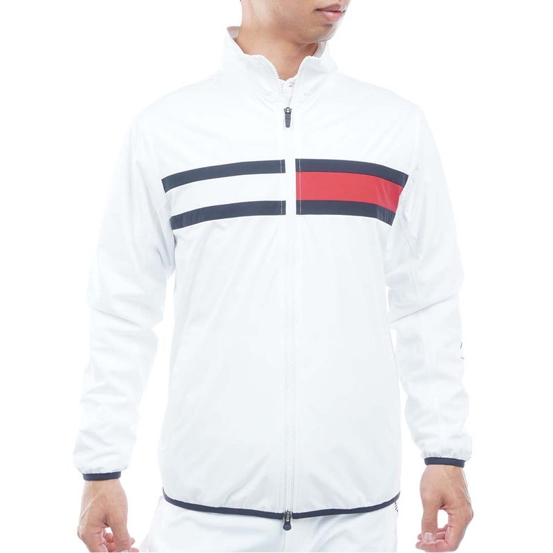 [トミー ヒルフィガー ゴルフ]　TOMMY HILFIGER GOLF　メンズ フラッグ ウインドジャケット　THMA666　ホワイト　詳細