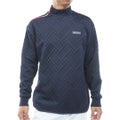  [トミー ヒルフィガー ゴルフ]TOMMY HILFIGER GOLF メンズ キルトジャガード モックスウェット THMA667 ネイビー　詳細