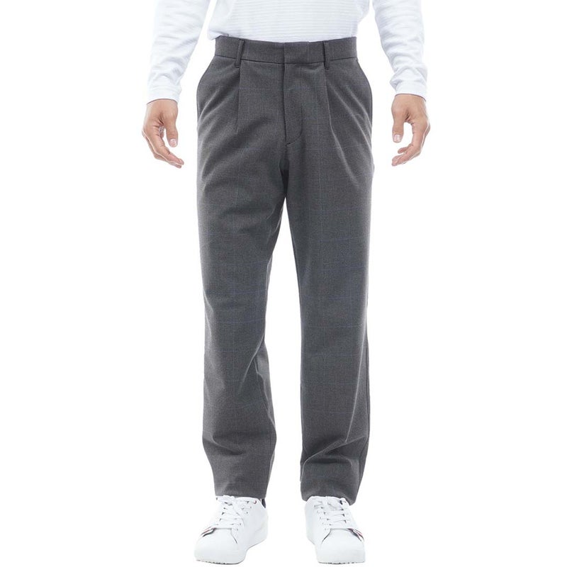 [トミー ヒルフィガー ゴルフ]　TOMMY HILFIGER GOLF　メンズ ストレッチツイード テーパードパンツ　THMA673　グレー　詳細