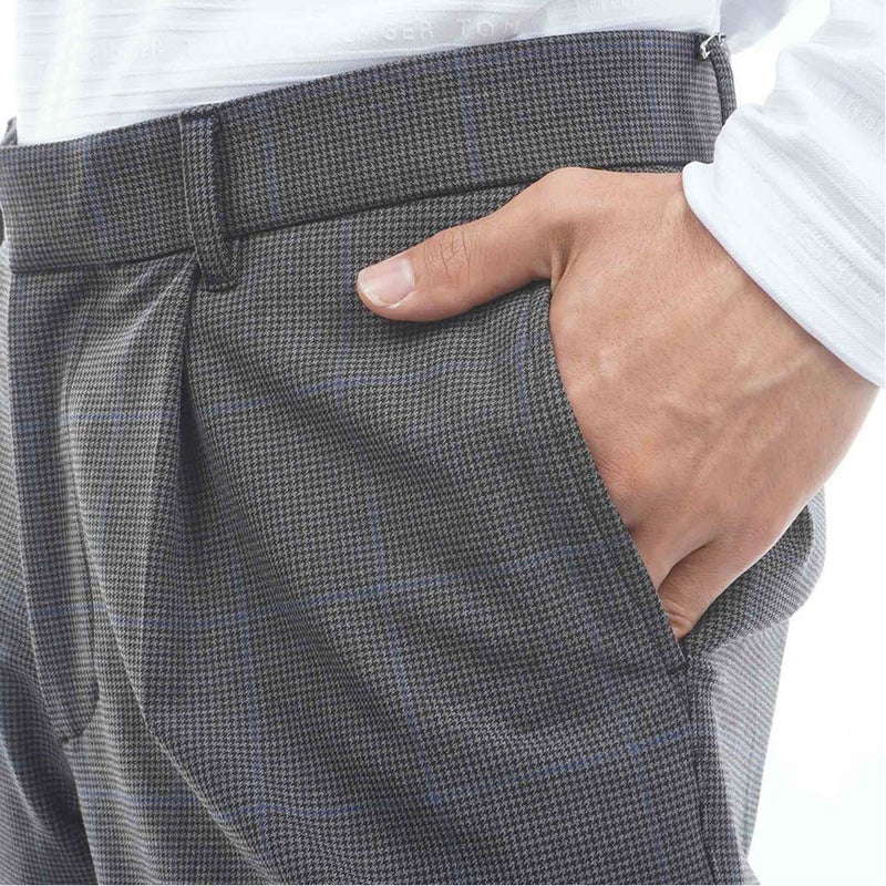 [トミー ヒルフィガー ゴルフ]　TOMMY HILFIGER GOLF　メンズ ストレッチツイード テーパードパンツ　THMA673　グレー　詳細5
