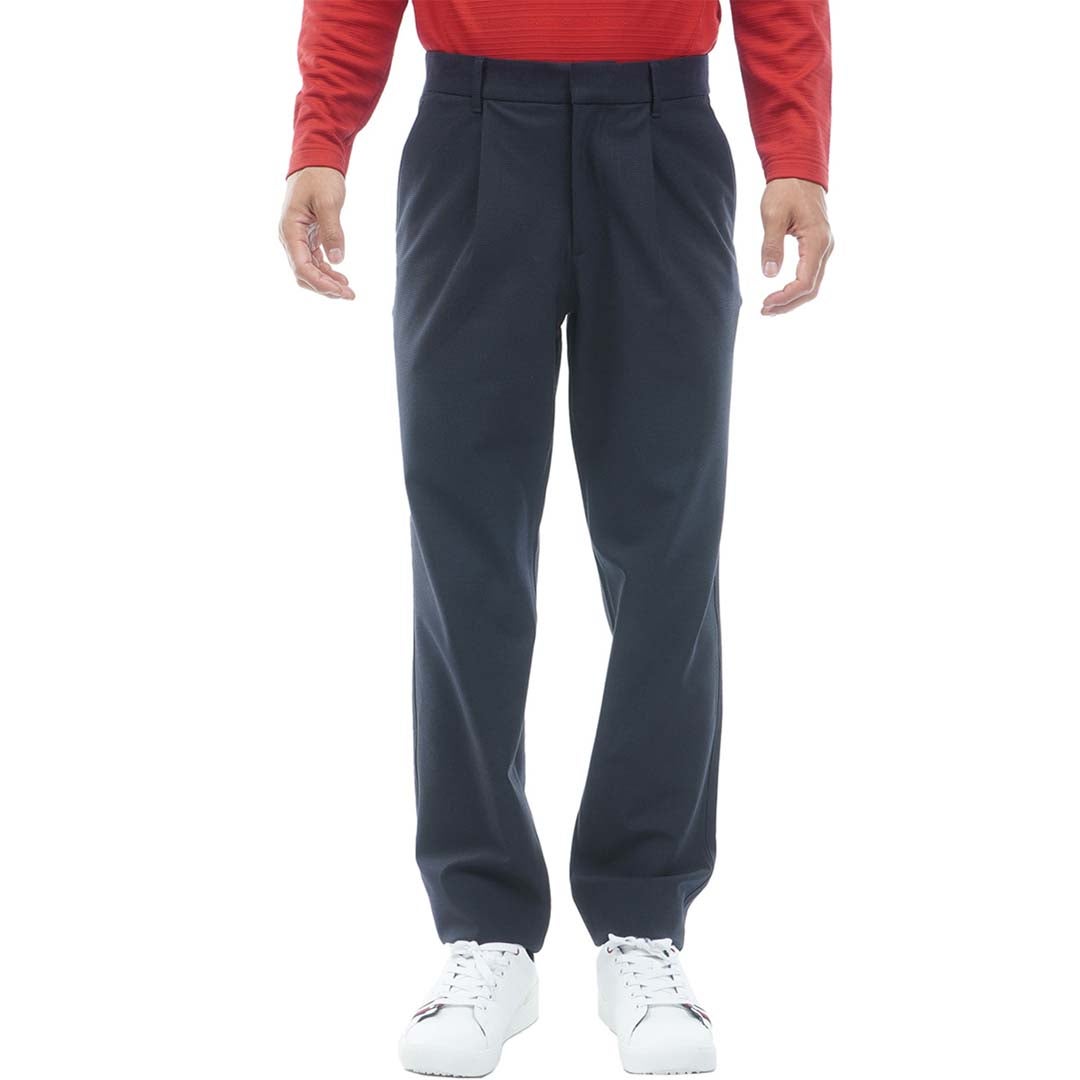 [トミー ヒルフィガー ゴルフ]　TOMMY HILFIGER GOLF　メンズ ストレッチツイード テーパードパンツ　THMA673　ネイビー　詳細