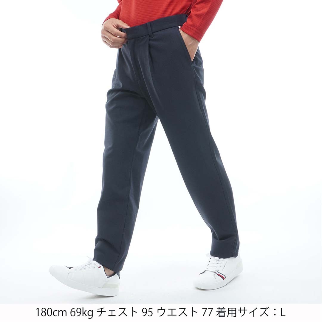 [トミー ヒルフィガー ゴルフ]　TOMMY HILFIGER GOLF　メンズ ストレッチツイード テーパードパンツ　THMA673　ネイビー　詳細1