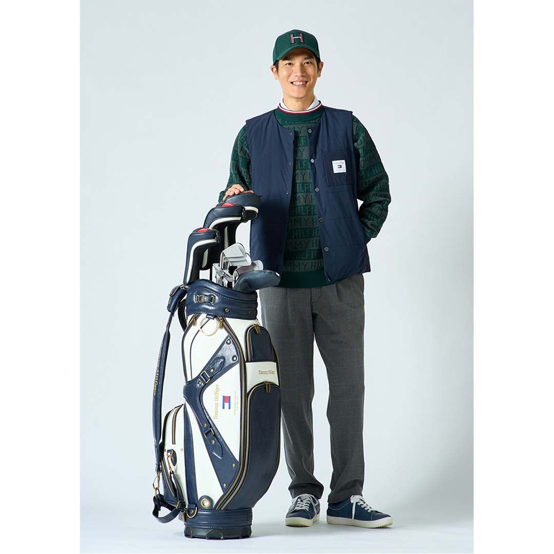 [トミー ヒルフィガー ゴルフ]　TOMMY HILFIGER GOLF　メンズ ストレッチツイード テーパードパンツ　THMA673　詳細
