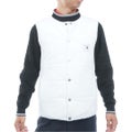  [トミー ヒルフィガー ゴルフ]TOMMY HILFIGER GOLF メンズ ノーカラー 中綿ベスト THMA674 ホワイト　詳細