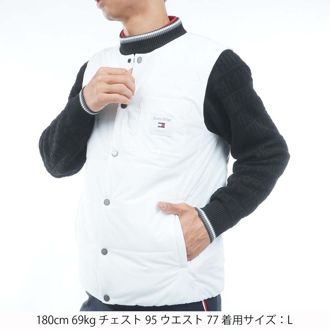 トミー ヒルフィガー ゴルフ]メンズ ノーカラー 中綿ベスト | 【公式