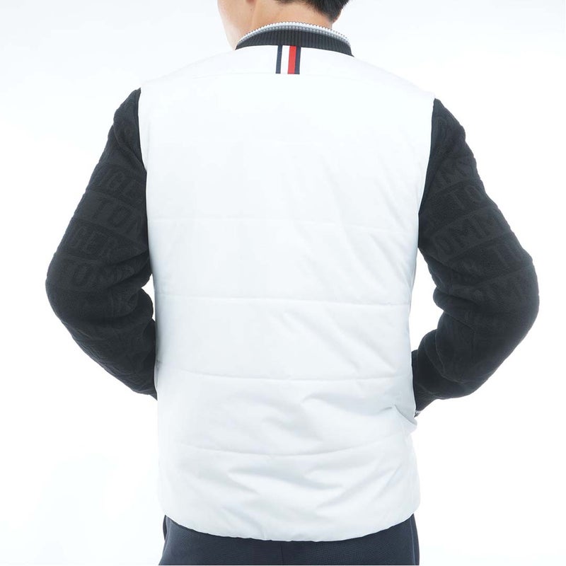  [トミー ヒルフィガー ゴルフ]TOMMY HILFIGER GOLF メンズ ノーカラー 中綿ベスト THMA674 ホワイト　詳細2