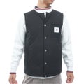  [トミー ヒルフィガー ゴルフ]TOMMY HILFIGER GOLF メンズ ノーカラー 中綿ベスト THMA674 ブラック　詳細