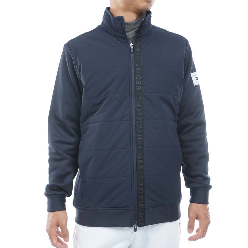  [トミー ヒルフィガー ゴルフ]TOMMY HILFIGER GOLF メンズ アクションプリーツ ハイブリッド 中綿ジャケット THMA676 ネイビー　詳細