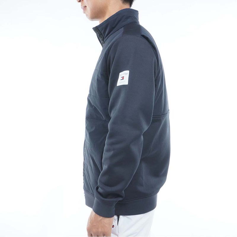  [トミー ヒルフィガー ゴルフ]TOMMY HILFIGER GOLF メンズ アクションプリーツ ハイブリッド 中綿ジャケット THMA676 ネイビー　詳細2