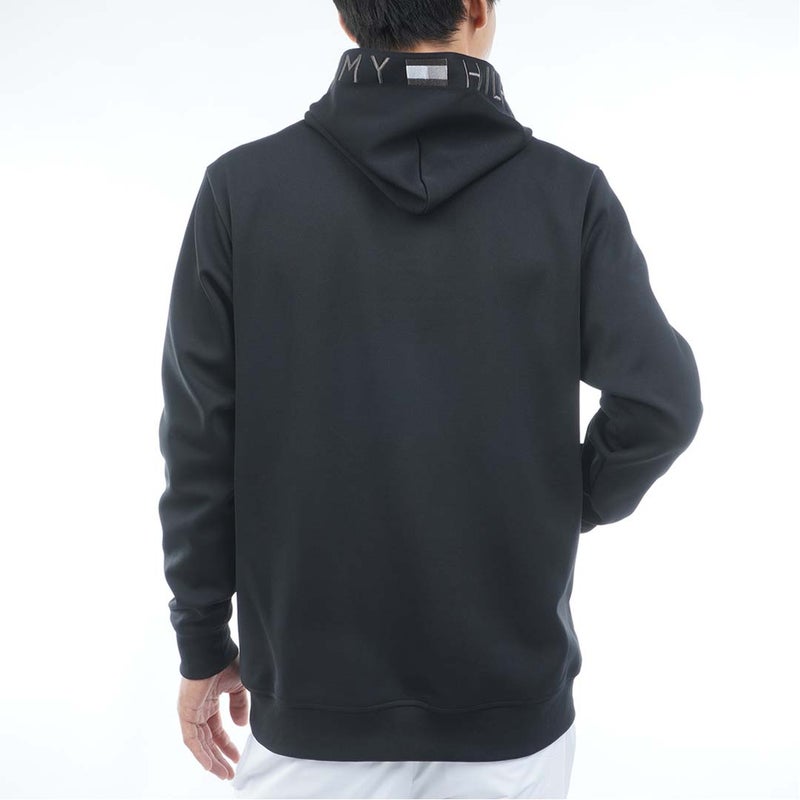  [トミー ヒルフィガー ゴルフ]TOMMY HILFIGER GOLF メンズ ハイブリット ポケット スウェットフーディー THMA677 ブラック　詳細3