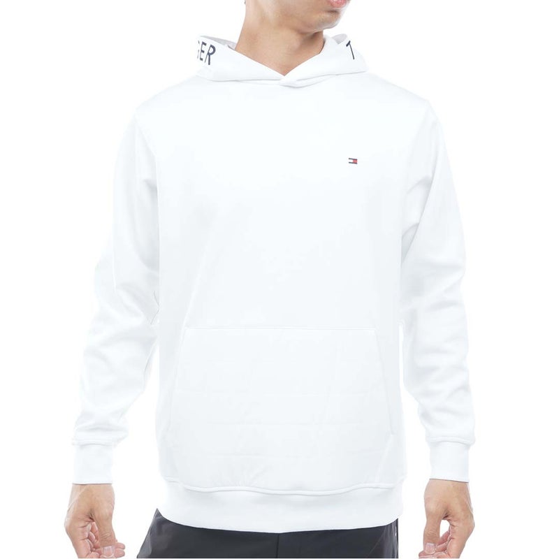  [トミー ヒルフィガー ゴルフ]TOMMY HILFIGER GOLF メンズ ハイブリット ポケット スウェットフーディー THMA677 ホワイト　詳細