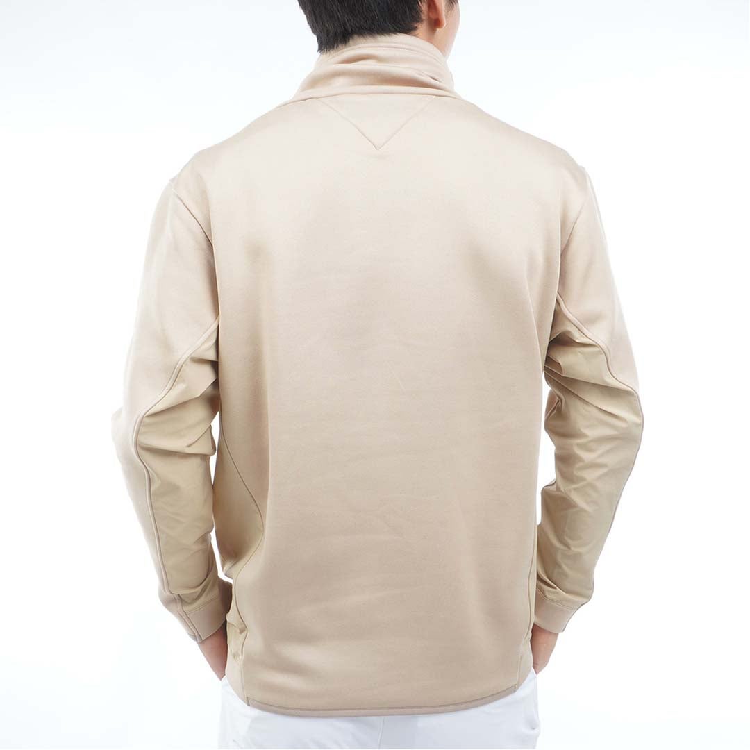 [トミー ヒルフィガー ゴルフ]TOMMY HILFIGER GOLF　メンズ ネックウォーマー付 スウェット　サンドベージュ　THMA678　詳細2