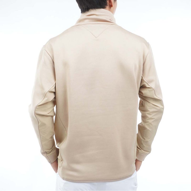 [トミー ヒルフィガー ゴルフ]TOMMY HILFIGER GOLF　メンズ ネックウォーマー付 スウェット　サンドベージュ　THMA678　詳細2