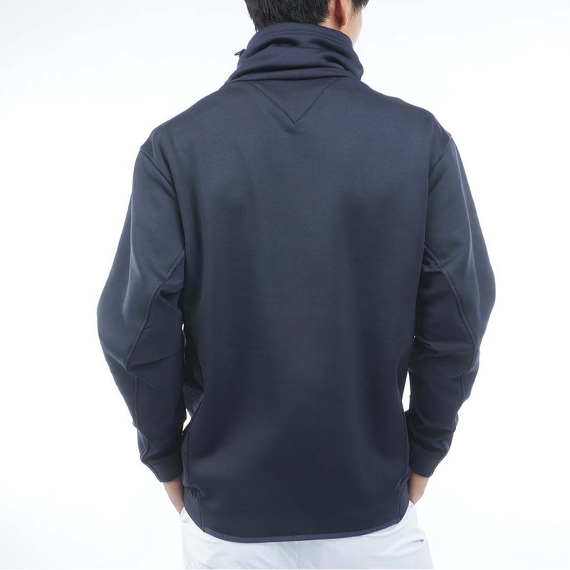 [トミー ヒルフィガー ゴルフ]TOMMY HILFIGER GOLF　メンズ ネックウォーマー付 スウェット　ネイビー　THMA678　詳細2