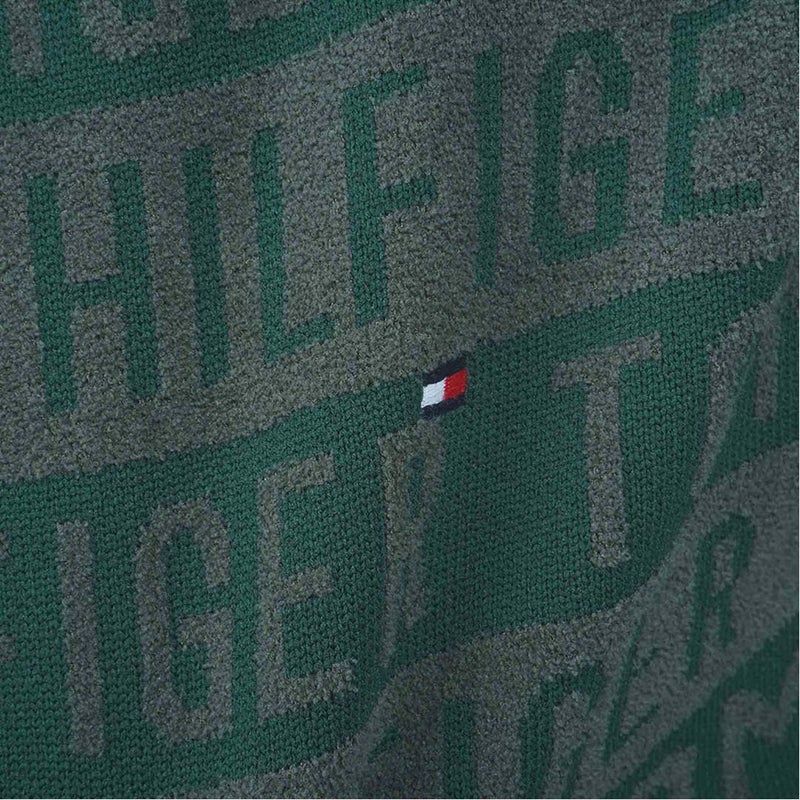 [トミー ヒルフィガー ゴルフ] TOMMY HILFIGER GOLF メンズ ロゴジャガード ハイネックニット THMA679 オリーブ　詳細7