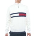 [トミー ヒルフィガー ゴルフ] TOMMY HILFIGER GOLF メンズ ハーフZIP フラッグニット THMA680 オフホワイト　詳細